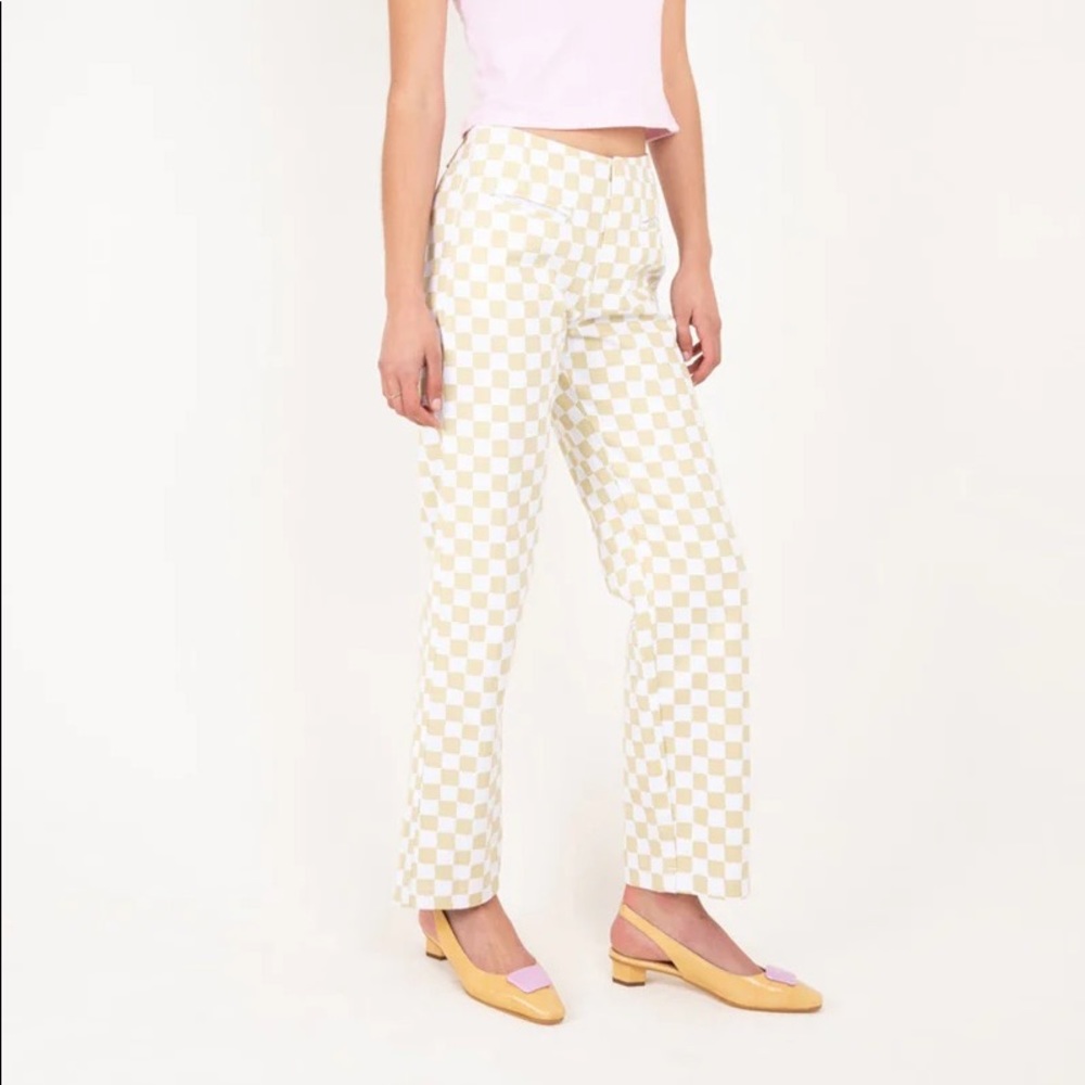 Holiday the Label Kokomo Pant in Cream Check